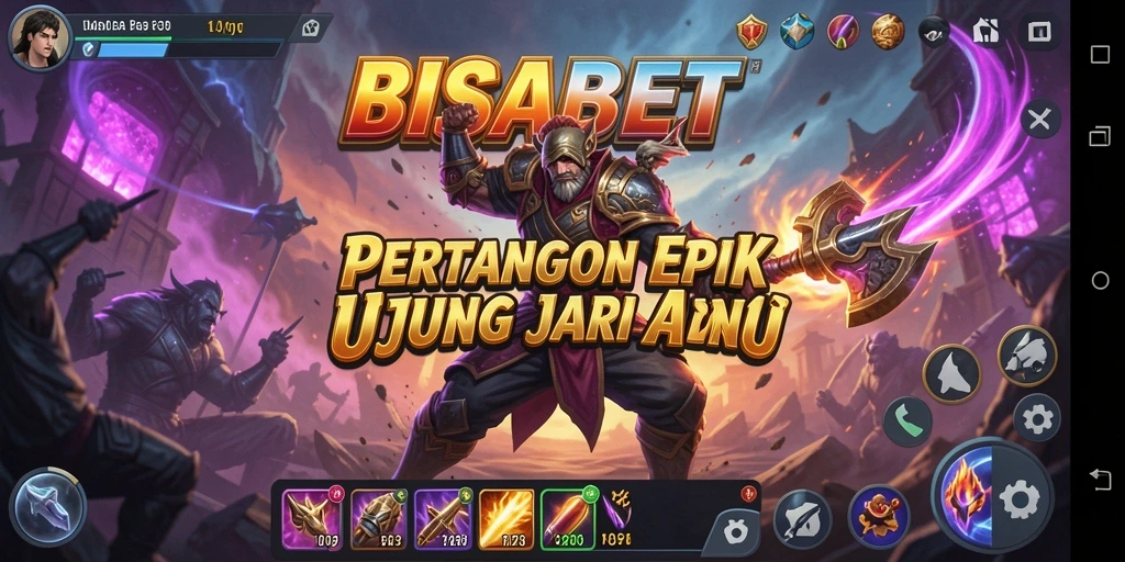 Tampilan layar permainan <strong>BISABET</strong> dengan pertarungan seru yang penuh aksi.