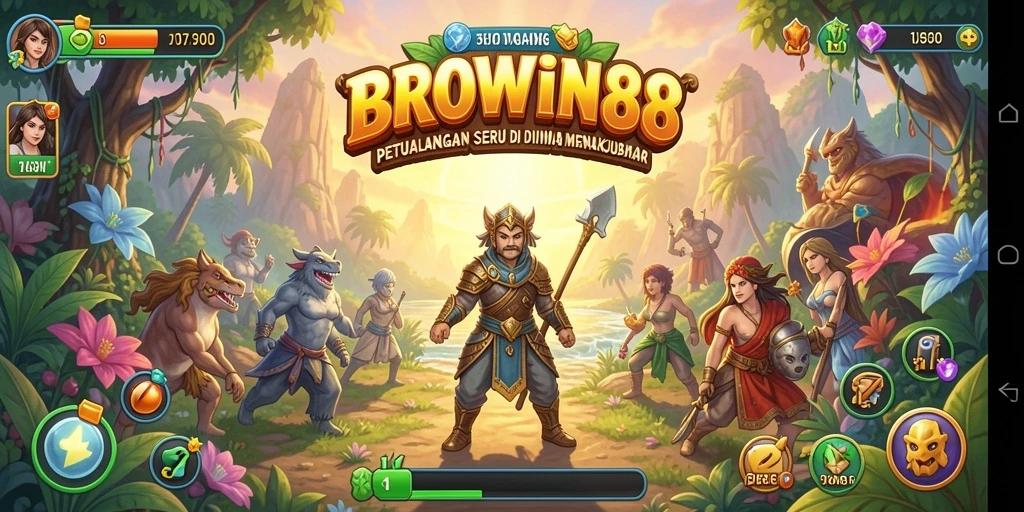 Tampilan gameplay menarik dari BROWIN88 di dunia petualangan.