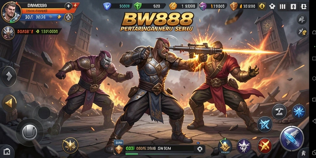 Gameplay BW888 dalam pertarungan yang mendebarkan dan dinamis.
