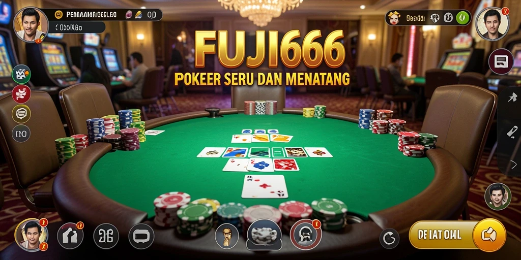 Screenshot gameplay Poker di FUJI66 menunjukkan aksi seru dan strategi.