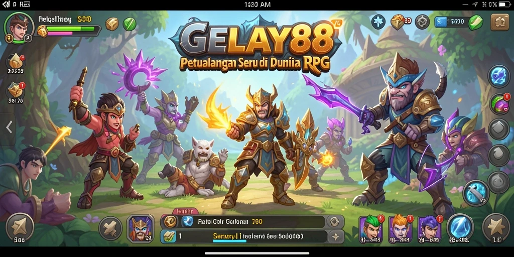 Tampilan gameplay menakjubkan dalam GELAY88 dengan aksi RPG yang seru.