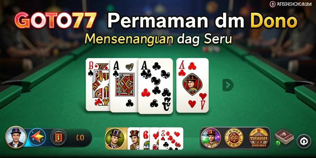 Tampilan gameplay Domino yang seru dan interaktif di GOTO77.
