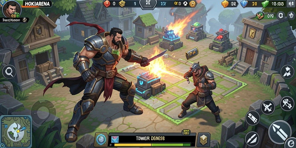 Tampilan gameplay HOKIARENA yang mendebarkan dan penuh strategi.
