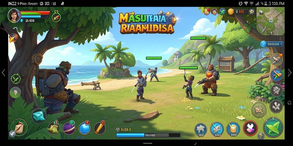 Screenshot gameplay IN22 dengan tampilan yang cerah dan menawan.