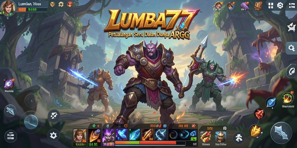 Tampilan gameplay ARPG LUMBA77 yang seru dan mendebarkan.