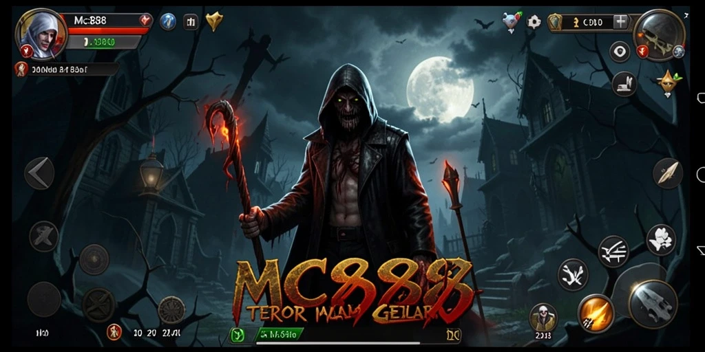 Gameplay menegangkan dalam MC888 yang penuh kengerian.