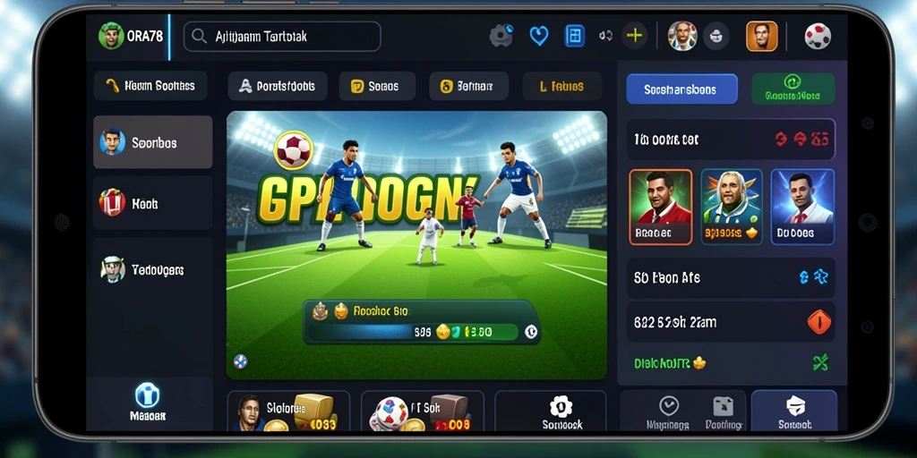 Tampilan gameplay Sportsbook ORA78 dengan berbagai pilihan taruhan.