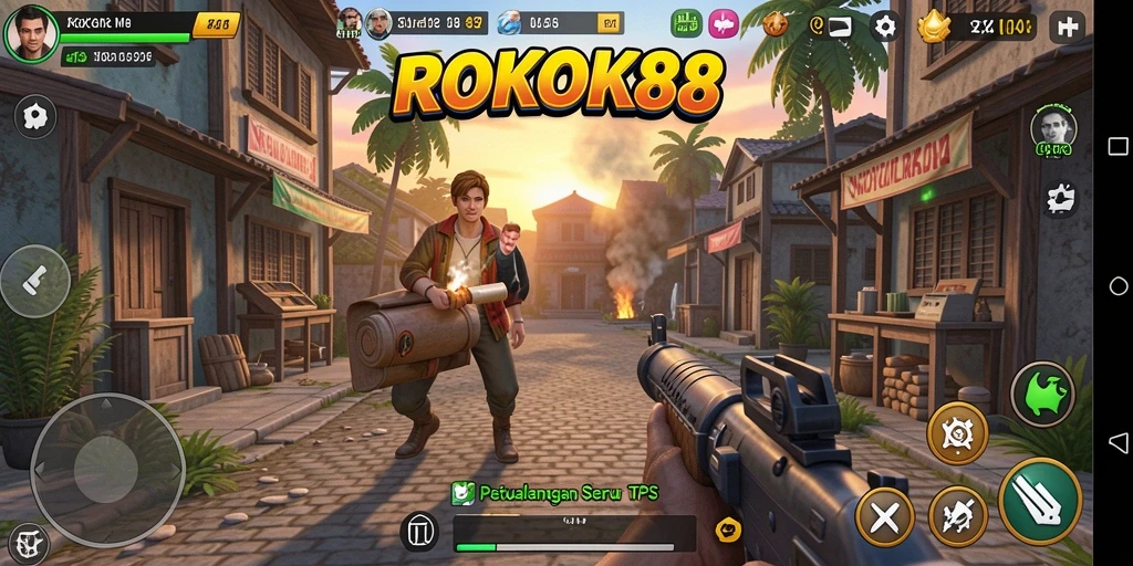Tampilan gameplay seru dalam ROKOK88 dengan aksi mendebarkan.