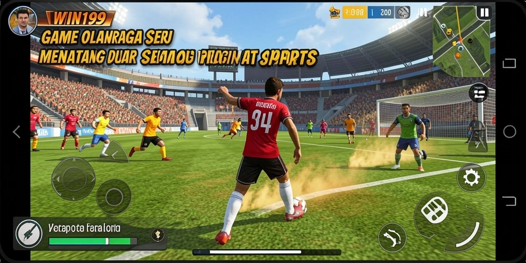 Gameplay WIN199 yang menarik dan penuh aksi olahraga.