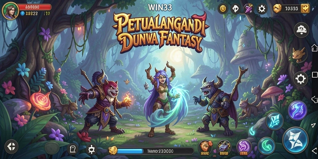 Tampilan penuh aksi gameplay RPG yang mendebarkan.